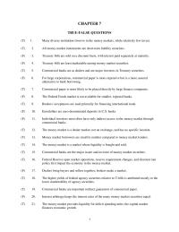 Chapter 7 All money market instruments are short-term liability securities