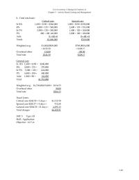 Chapter 5 Cost Accounting Managerial Emphasis 6e Activity based