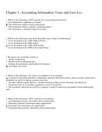 Chapter 1 Businesses Use Accounting Systems Analyze Transactions Handle