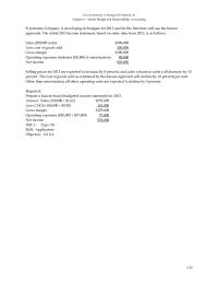 Chapter 6 Management Should Not Investigate Every Variance Especially