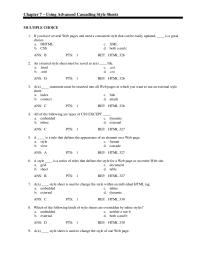 Chapter 7 Which of the following kinds of style sheets are overridden