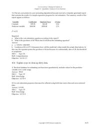 Chapter 10 The new cost analyst in your accounting department