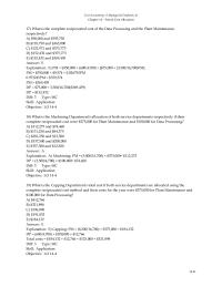 Chapter 14&nbsp;What is the complete reciprocated cost of the Data Processing