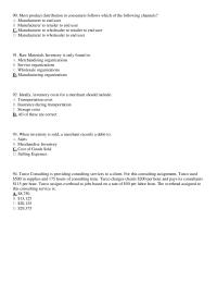 Chapter 16 Most Product Distribution Consumers Follows Which