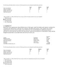Chapter 17 write the letter of the cost driver that best matches the overhead&nbsp;