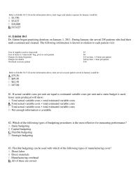 Chapter 18 Refer Exhibit 185 Given The Information Above