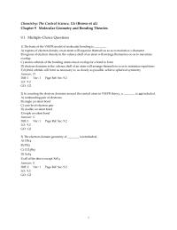 Chapter 9 1 The electron-domain geometry and the molecular geometry&nbsp;