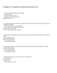 Chapter 23 All The Following Define Capital Except Material