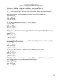 Chapter 21 The required rate of return is the minimum acceptable percentage return