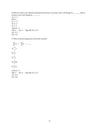 Chapter 21 3 When an atom of an element undergoes beta decay