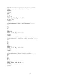 Chapter 22 3 Which compound would produce a basic aqueous solution