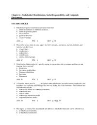 Chapter 2 Carolls Four Levels Social Responsibility Area Ethical