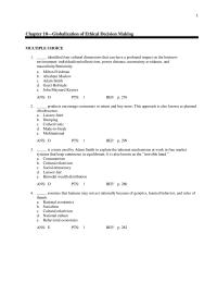 Chapter 10 Which of the following is a measure taken by governments