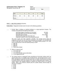Chapter 4 Joint Costs Are All Costs Incurred Prior