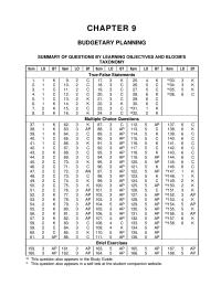 Chapter 9 Identify The Benefits Budgeting The Primary Advantages