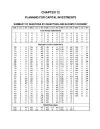 Chapter 12 The profitability index is a tool for comparing