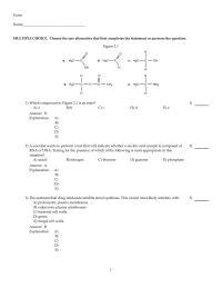Chapter 2 A scientist wants to perform a test that will indicate whether