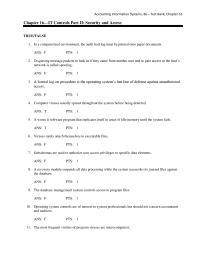 Chapter 16 Access The System Achieved When The