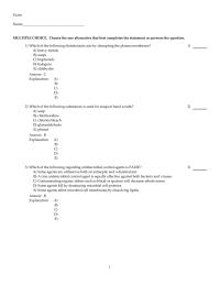 Chapter 7 Except Some Bacteria Metabolize Disinfectants Bacteria May