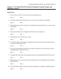 Chapter 17 Input Reconciled With Corresponding Output auditing Through The