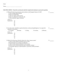 Chapter 10 The Two Organisms Are Related Their Nucleic