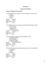 Chapter 6 Answer Less Than The Population Standard Deviation