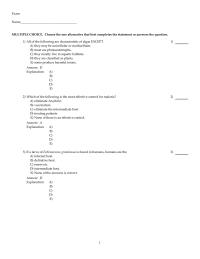 Chapter 12 Which of the following is the most effective control for malaria