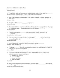 Chapter 13 1 What is the word most commonly used in the Hebrew