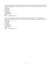 Chapter 13 2 The molal freezing point depression constant for water