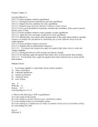 Chapter 12 Explain center of gravity and how it relates to center