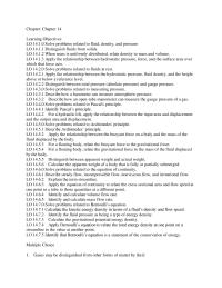 Chapter 14 equation of continuity to relate the cross-sectional area&nbsp;