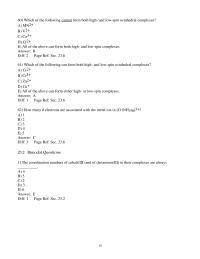 Chapter 23 2 Which of the following cannot form both high- and&nbsp;