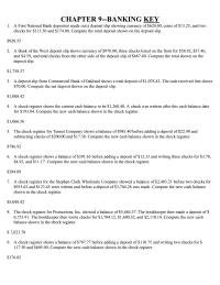 Chapter 9 Compute The New Cash Balance Shown The