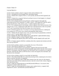 Chapter 28 For a charged particle moving through a uniform magnetic field