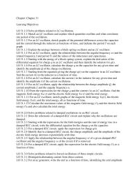 Chapter 31 Explain the analogy between a block-spring oscillator