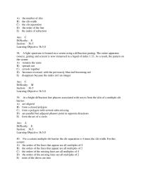 Chapter 36 The spacing between adjacent slits on a diffraction grating