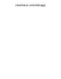 Chapter 23 Payment Length of Future Amount Periods Interest