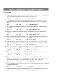 Chapter 2 Statement Cash Flows Which The Following Actions
