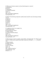 Chapter 24 What type of immune response is always disadvantageous to a person