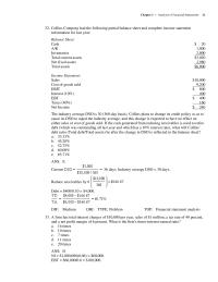 Chapter 2 the firm has noticed a recent increase in its collection period