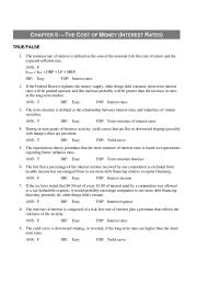 Chapter 5 The nominal rate of interest is defined as the sum