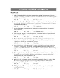 Chapter 8 However The Holder Either Portfolio Could lower His