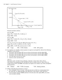 Chapter 9 In comparing two mutually exclusive projects of equal size