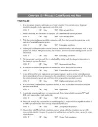 Chapter 10 All equity Firm Analyzing Potential Project Which