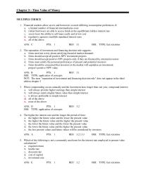 Chapter 3 The difference in present values increases at a decreasing rate