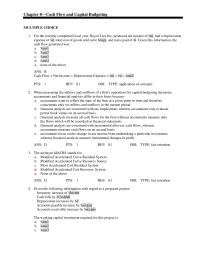 Chapter 8 For the recently completed fiscal year, Royal Tees Inc