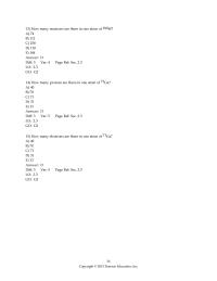 Chapter 2 4 How many neutrons are there in one atom of 184W