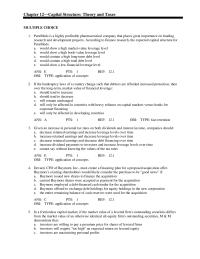 Chapter 12 Given an increase in personal tax rates on both dividends