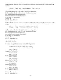Chapter 14 2 What effect will reducing the volume have on the system