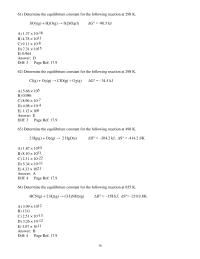 Chapter 17 2 Which of the following processes shows a decrease in entropy
